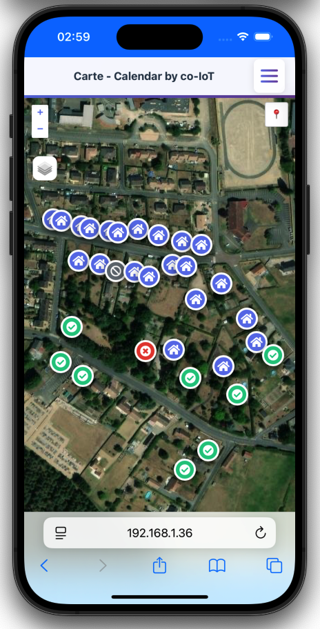 Aperçu carte satellite