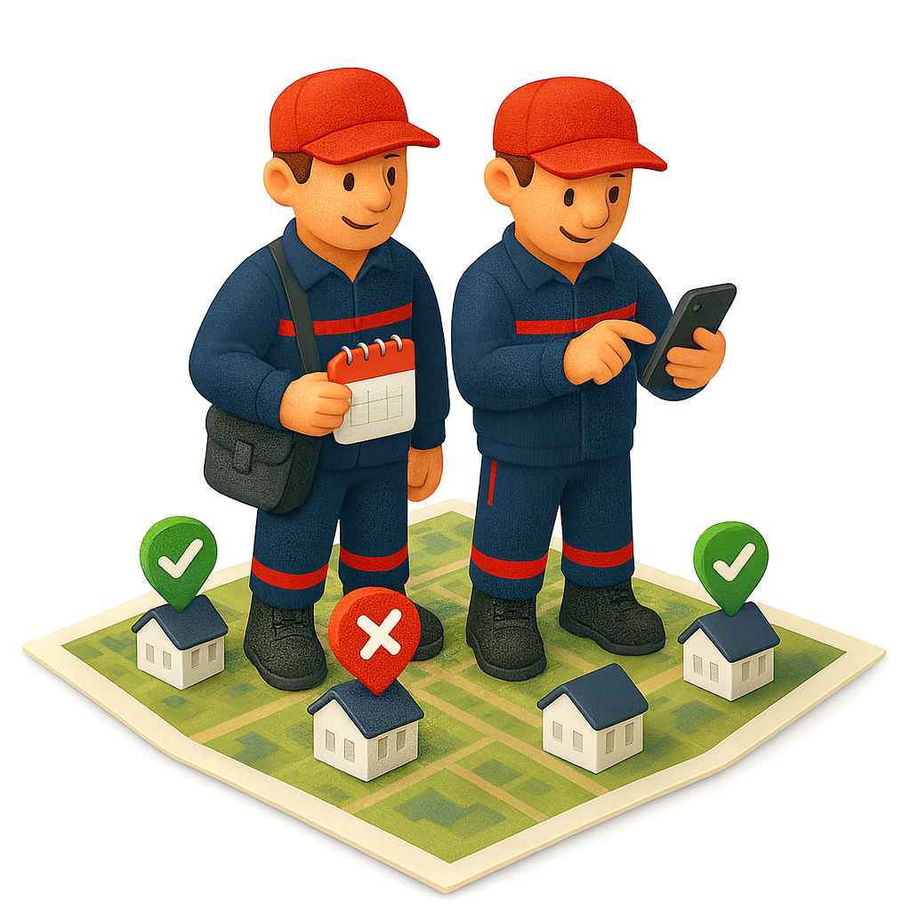 Illustration tournée de calendriers